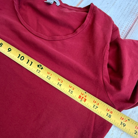 Burberry Red Top with Plaid Cuffs - Picture 5 of 11